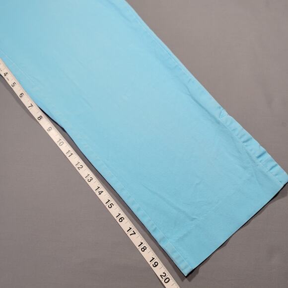 JH Collectibles Stretch Capri Baby Blue Straight Leg Women's Petite Size 8 Pants - Picture 10 of 11